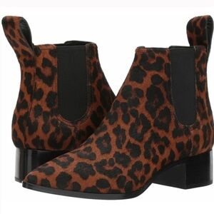 Loeffler Randall Nellie Leopard Print Calf Hair Bootie